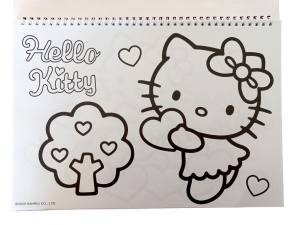 Hello Kitty Sweetheart Caiet de schițe spirală A/4 cu 40 de foi și autocolante - Img 4