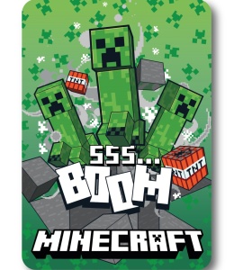 Minecraft SSS Boom pătură polară 100x140cm