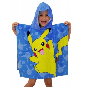 Pokémon Blue poncho pentru prosop de plajă 60x120 cm - Img 2