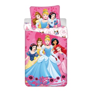 Prințesele Disney Heart set de lenjerie 140×200cm, 70×90 cm