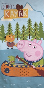 Purcelușa Peppa Kayak prosop de baie, prosop de plajă 70x140cm