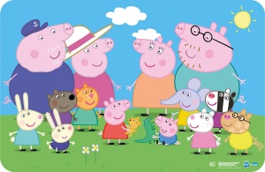 Purcelușa Peppa suport de farfurie 43*28 cm
