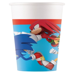 Sonic Ariciul Sega Pahare de hârtie 8 buc. 200 ml FSC