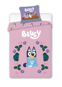 Bluey Blossom Set de lenjerie pentru copii 100x135cm, 40x60 cm