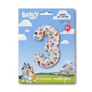 Bluey Friends Balon folie cifra 3 66 cm - Img 2