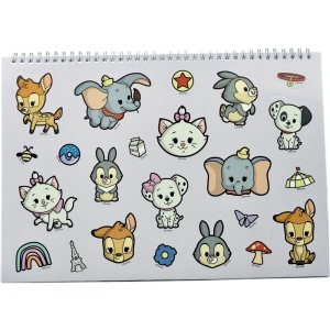 Disney Animals Carnet de schițe clasic A/4 spiral cu 40 foi și abțibilduri - Img 2