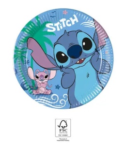 Disney Lilo și Stitch Angel farfurie de hârtie 8 buc 20 cm FSC - Img 2