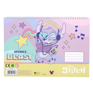 Disney Lilo și Stitch Blast Caiet de schițe A/4 cu spiră și autocolante, 40 pagini - Img 2