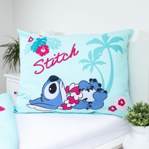 Disney Lilo și Stitch Hawaii lenjerie de pat 140×200cm, 70×90 cm - Img 4