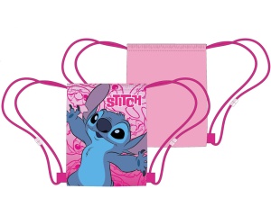 Disney Lilo și Stitch Pink Planet geantă sport, săculeț de gimnastică 40 cm - Img 3