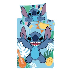 Disney Lilo și Stitch Tropical Paradise lenjerie de pat pentru copii 100×135 cm, 40×60 cm - Img 2