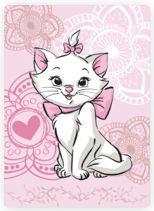 Disney Marie Aristocat pătură din fleece 100x140cm