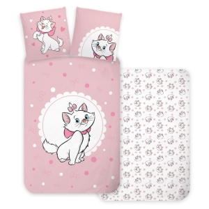 Disney Marie Gentle set de lenjerie de pat 140×200cm, 70×90 cm