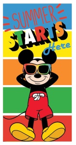 Disney Mickey Starts prosop de baie, prosop de plajă 70x137 cm (Uscare Rapidă)