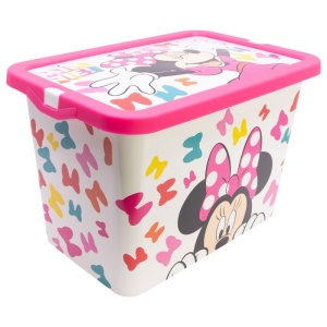 Disney Minnie Edgy Bows cutie de depozitare din plastic 7 L