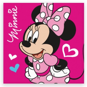 Disney Minnie Love prosop de mână, prosop de față, prosop 30x30cm