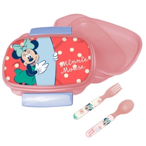 Disney Minnie Summer cutie pentru sandvișuri + set de tacâmuri