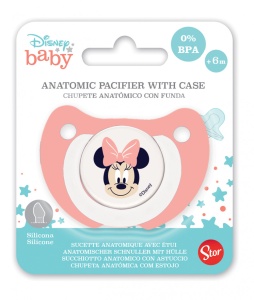 Disney Minnie suzetă de joacă și de somn pentru bebeluși cu carcasă