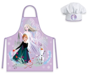 Disney Regatul de gheață Purple Autumn set de șorț pentru copii, 2 bucăți