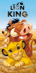 Disney Regele Leu Pride Lands Trio prosoape de baie, prosop de plajă 70x140cm