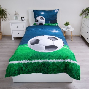 Fotbal Stadium Light husa de pat 140×200cm, 70x90cm - Img 2
