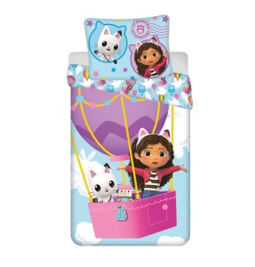 Gabby's Dollhouse Balloon set lenjerie pat 140×200cm, 70×90 cm