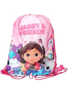 Gabby's Dollhouse Colorful World geantă sport, sac de gimnastică 40 cm
