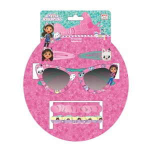 Gabby's Dollhouse set ochelari de soare și accesorii pentru păr