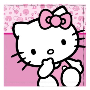Hello Kitty Cutie prosop de mână, prosop pentru față, prosop 30x30cm