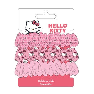 Hello Kitty Scrunchie Set elastice de păr 3 bucăți - Img 2