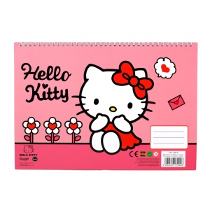 Hello Kitty Sweetheart Caiet de schițe spirală A/4 cu 40 de foi și autocolante - Img 2
