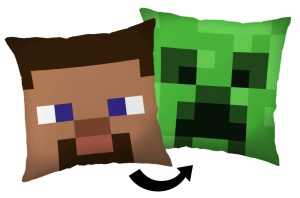 Minecraft Pernă decorativă Steve Creeper 40*40 cm