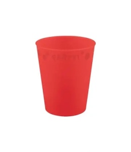 Party Bright Pahar premium micro roșu din plastic 250 ml