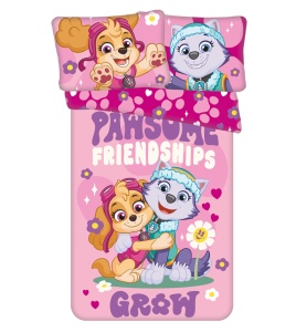 Patrula Cățelușilor Pawsome husa de pat pentru copii 100×135cm, 40×60 cm