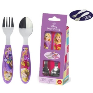 Prințesele Disney Courageous Heart set de tacâmuri ergo din metal - 2 piese - Img 4