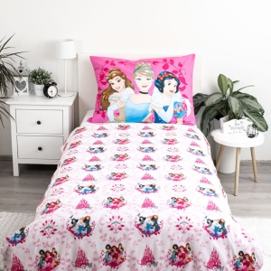 Prințesele Disney Heart set de lenjerie 140×200cm, 70×90 cm - Img 3