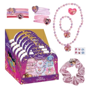 Prințesele Disney Ladies set de accesorii pentru păr și bijuterii de 15 piese - Img 2