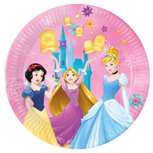 Prințesele Disney Live Your Story farfurie de hârtie 8 buc 23 cm FSC