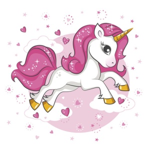Unicorn Pink Heart șervețel 20 bucăți 33x33 cm