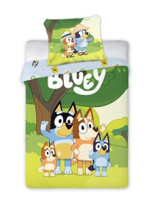 Bluey Family Snuggle lenjerie de pat 140×200cm, 70×90 cm