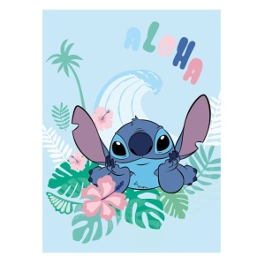 Disney Lilo și Stitch Aloha pătură coral fleece 100x150cm
