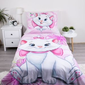Disney Marie Rose set de lenjerie de pat 140×200cm, 70×90 cm - Img 2