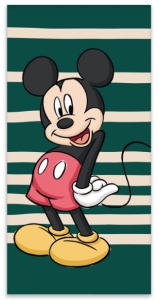 Disney Mickey Green prosop de baie, prosop de plajă 60x120cm