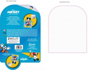 Disney Mickey Grinning Colors Set de șorț pentru copii, 2 piese - Img 2