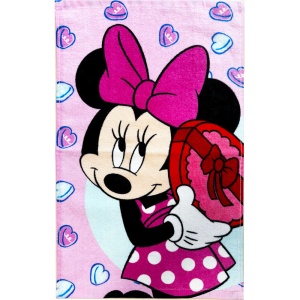 Disney Minnie Bonbon Hearts prosop de mână, prosop de față, prosop 30x50cm