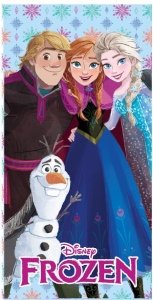 Disney Regatul de gheață Friends prosop de baie, prosop de plajă 70x140 cm (Uscare Rapidă)