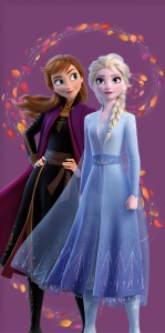 Disney Regatul de gheață Wind prosop de baie, prosop de plajă 70x140 cm