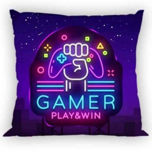 Gamer Față de pernă neon 40x40 cm - Img 2