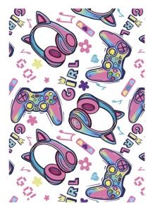 Gamer Girl Dosar A/4 cu elastic