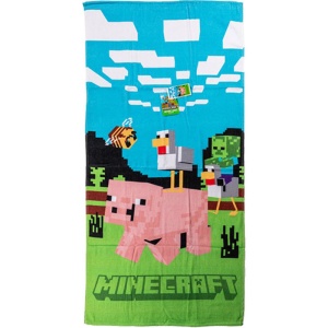 Minecraft Piggy Ride prosop de baie, prosop de plajă 70x140cm